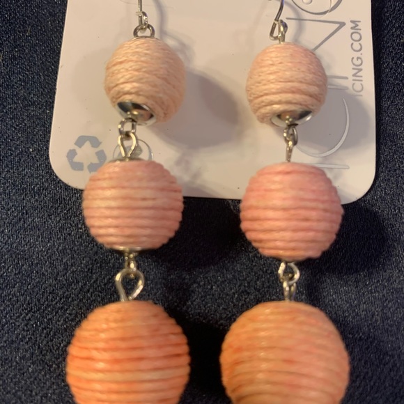 New Icing Dangle Waxed Cable Earrings - Picture 3 of 5